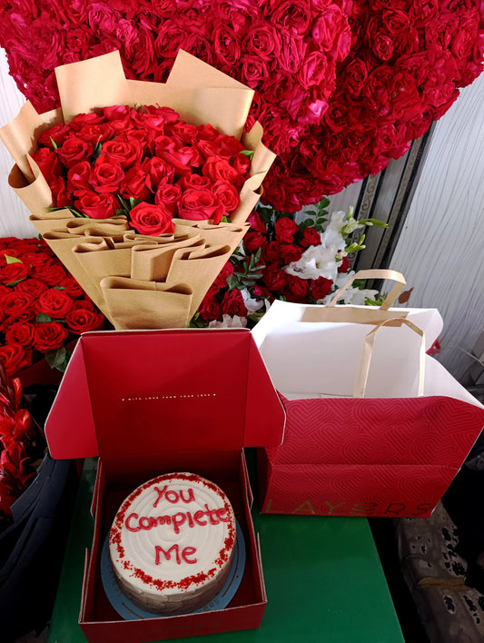 3 in 1 Love Letter Bouquet Flower House