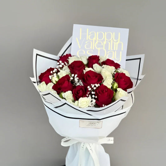 Love You - Grand red rose bouquet by Flower House