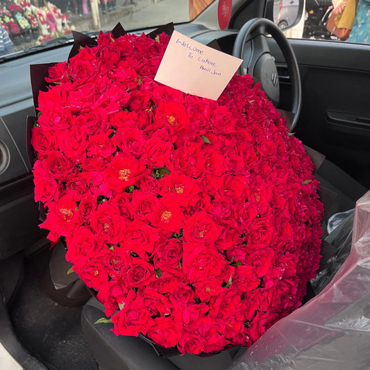 Red Lovebug Bouquet at Flower House