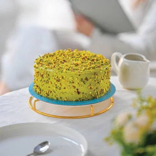 Pistachio Cake By Layers Flower House