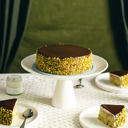 Pistachio Three Milk Cake By Layers Flower House